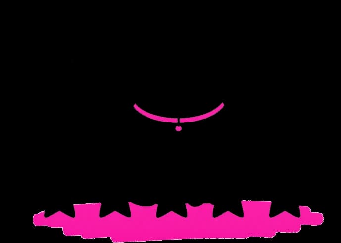 The round cat sitting behind a row of five rating stars, a small smiling face in a speech bubble above it