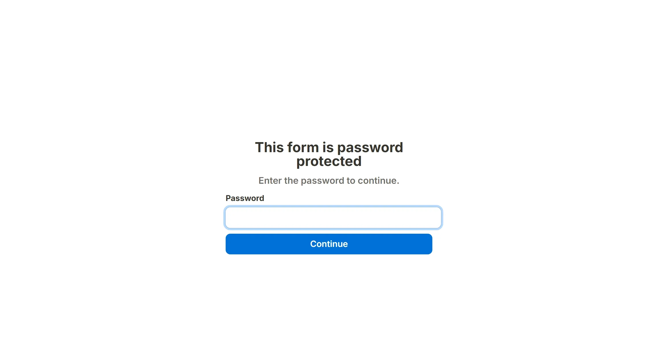 Typing the password into the wall and reaching the form behind it